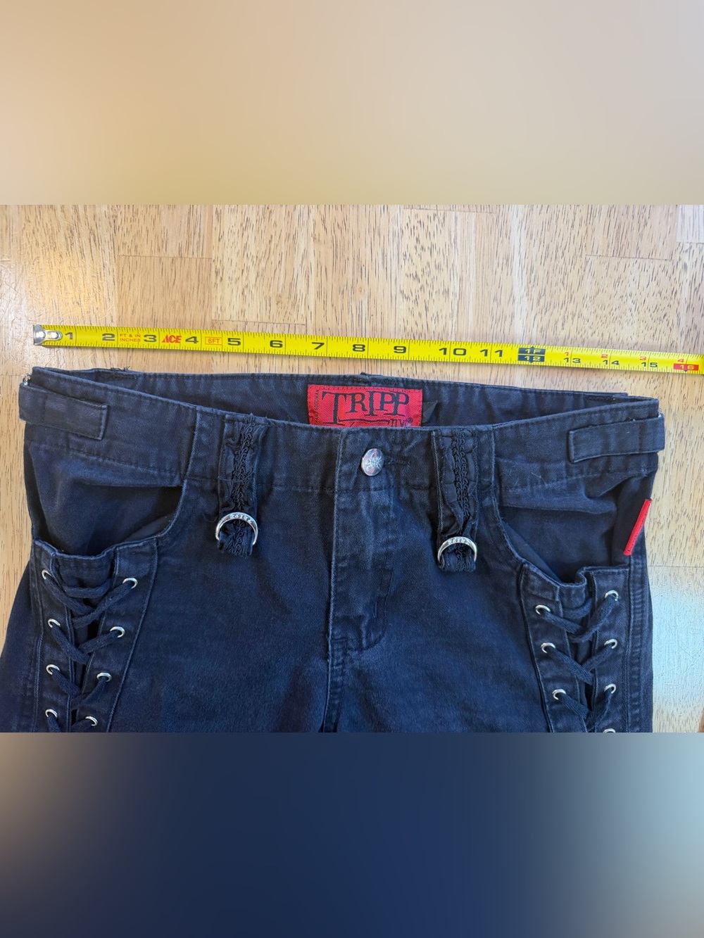 Tripp NYC Black Lace-Up Pants - Picture 12 of 15